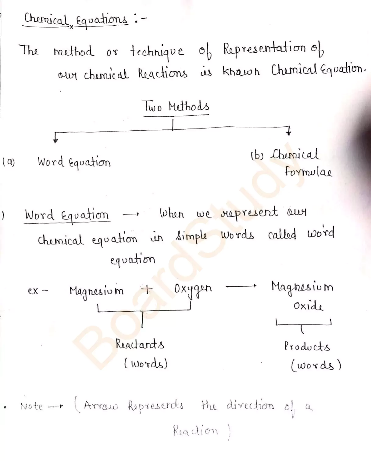 Chemical reaction and equation notes 005