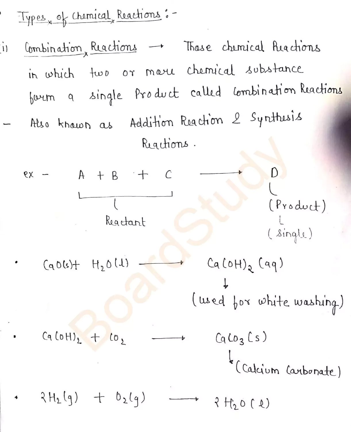 Chemical reaction and equation notes 009