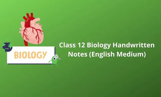 Class 12 Biology handwritten notes