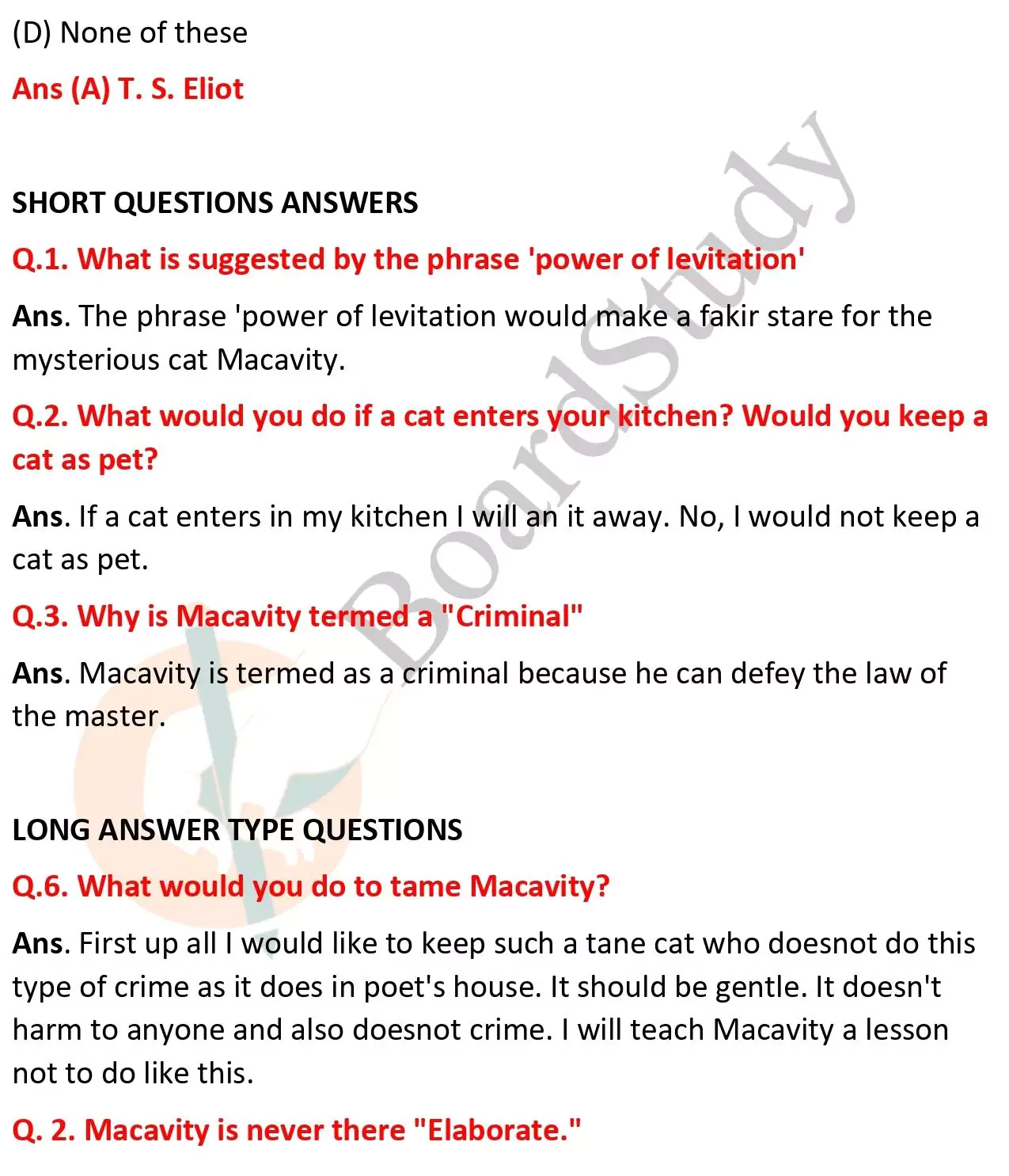 MACAVITY QUESTIONS ANSWERS 004