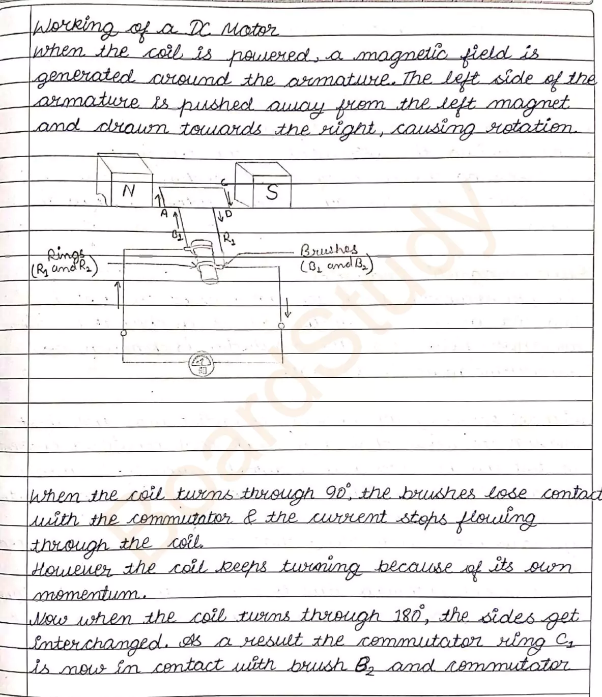 Magnetic effect of electric current notes 010