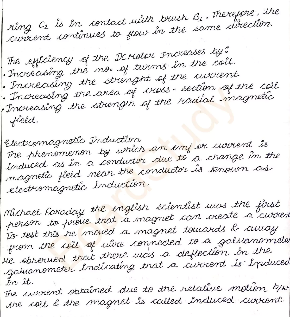 Magnetic effect of electric current notes 011