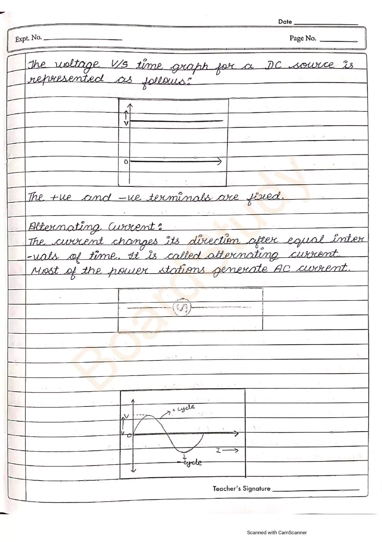 Magnetic effect of electric current notes 016