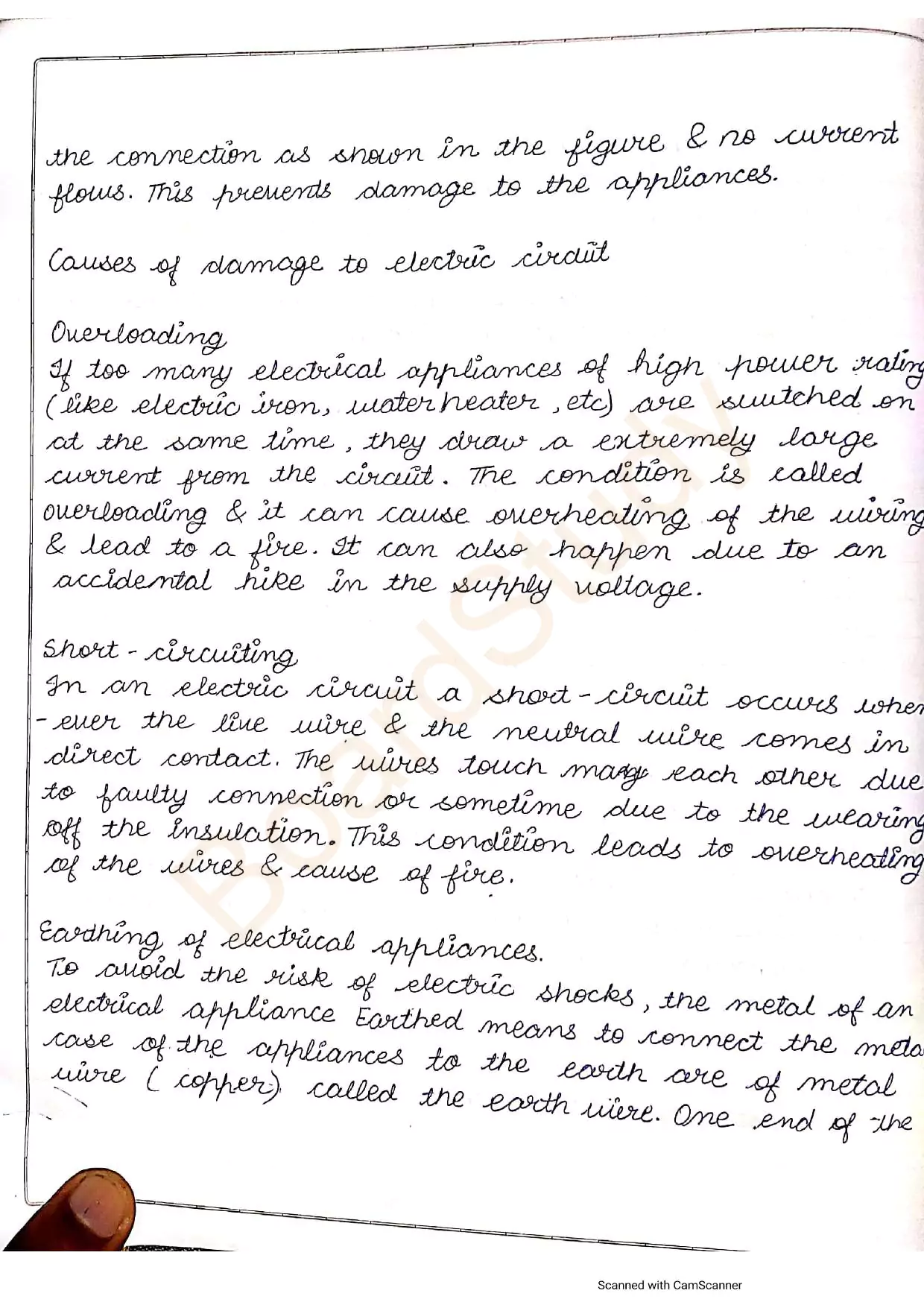 Magnetic effect of electric current notes 019