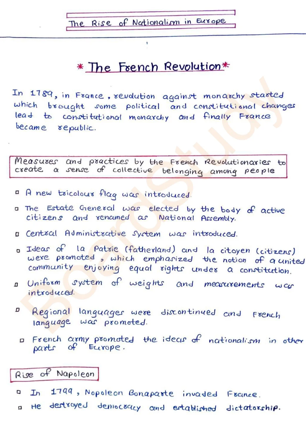 The Rise of Nationalism in Europe Notes page 0001