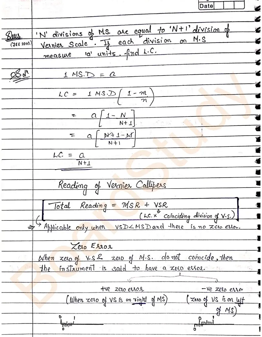 Units and measurements notes 018