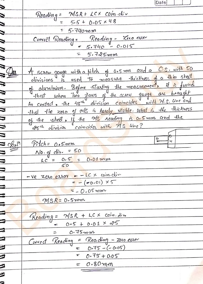 Units and measurements notes 023