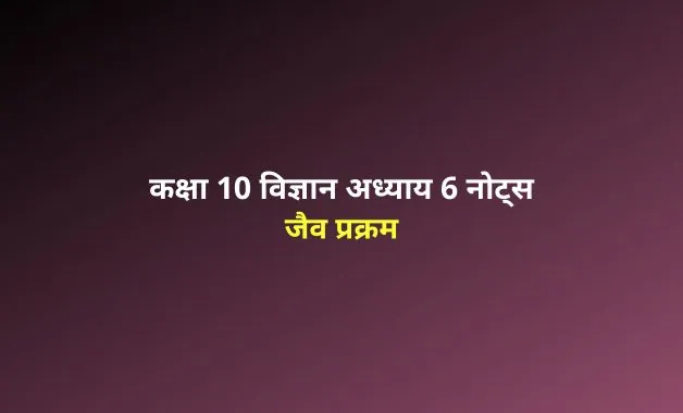class 10 science chapter 6 notes in hindi