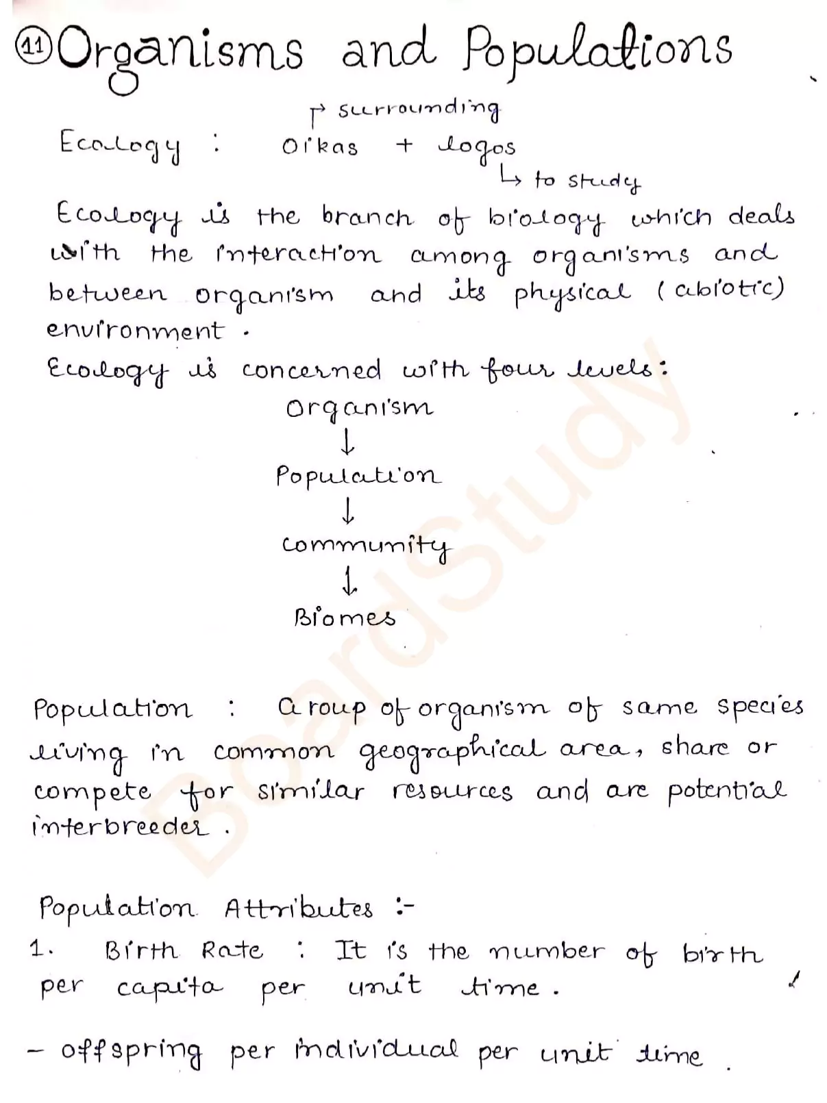 organisms and populations notes 0001