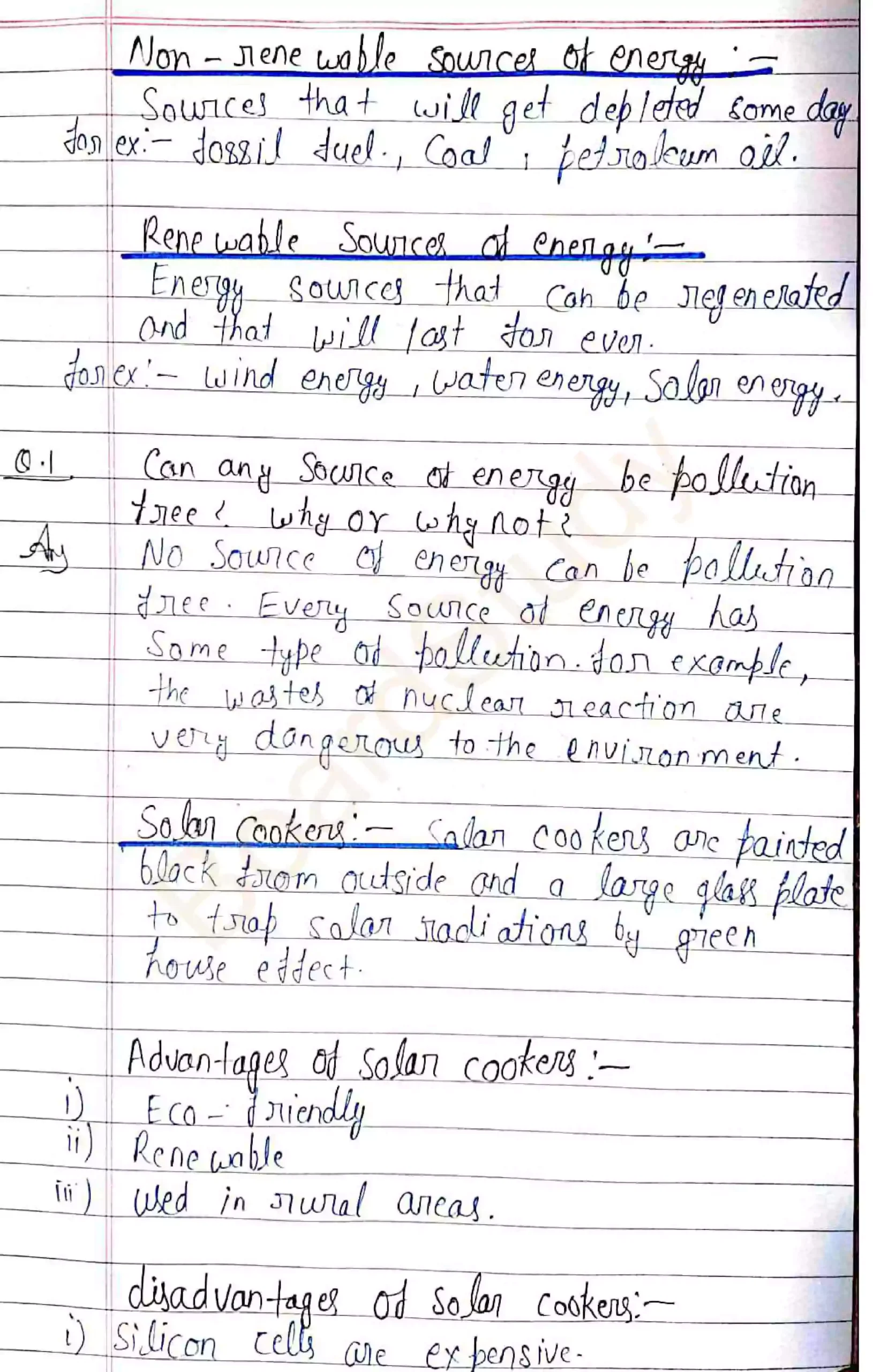 source of energy notes 010
