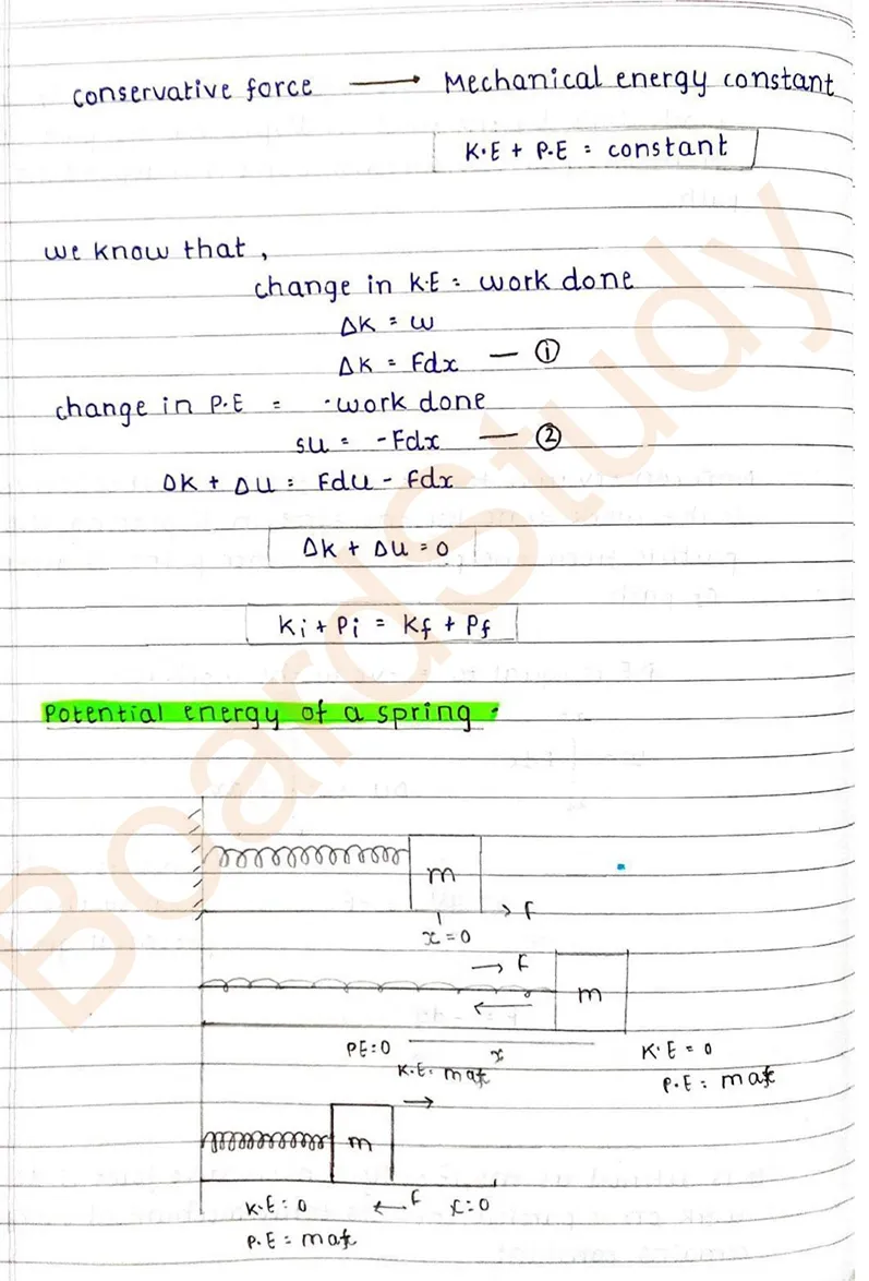 work energy and power notes 010