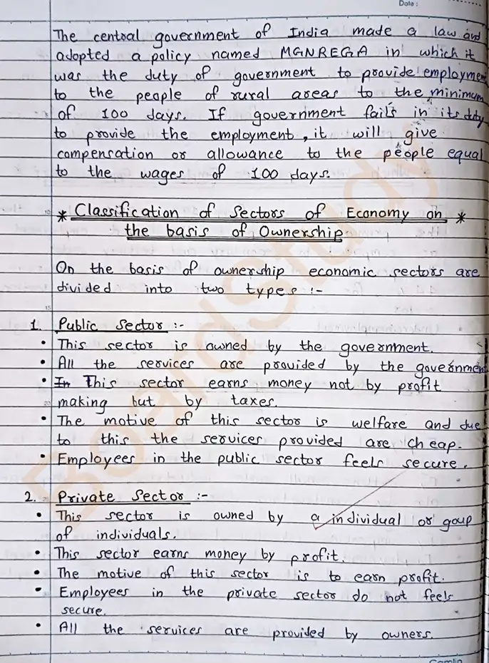 Sectors of the Indian Economy notes page 0004