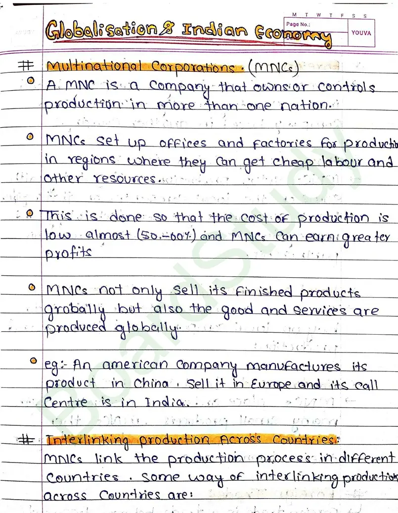 Class 10 economics Globalization Notes_page-0001