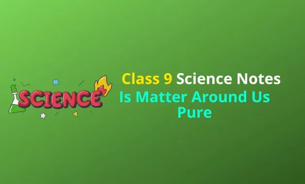 -Is Matter Around Us Pure Notes PDF
