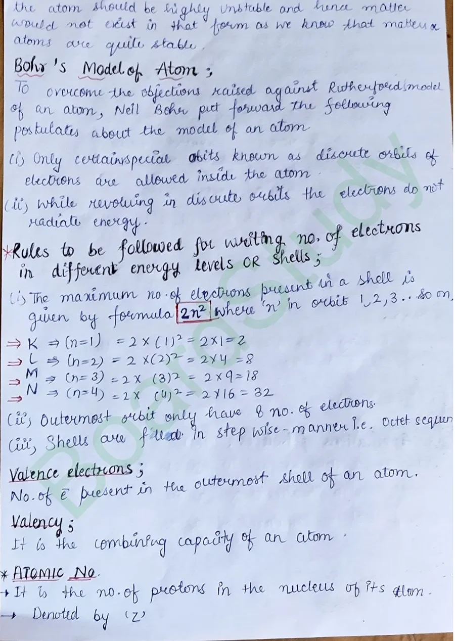 Handwritten Notes of The structure of an atom (1)_4