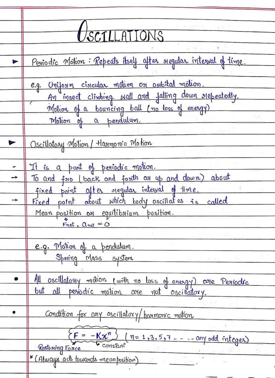 Class 11 Physics Notes PDF Download 2025-2026 (Topper's Handwritten Notes) - Image 4