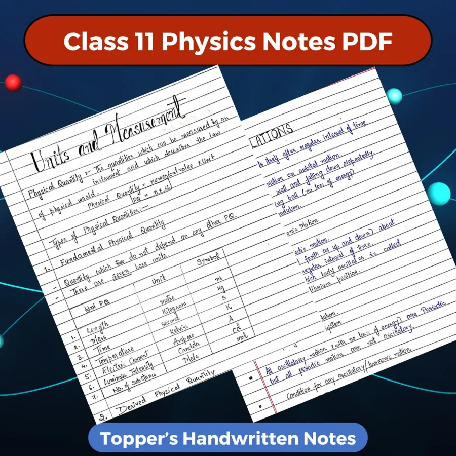 Class 11 Physics Handwritten
