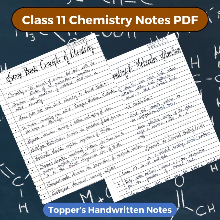 Class 11 chemistry notes pdf download