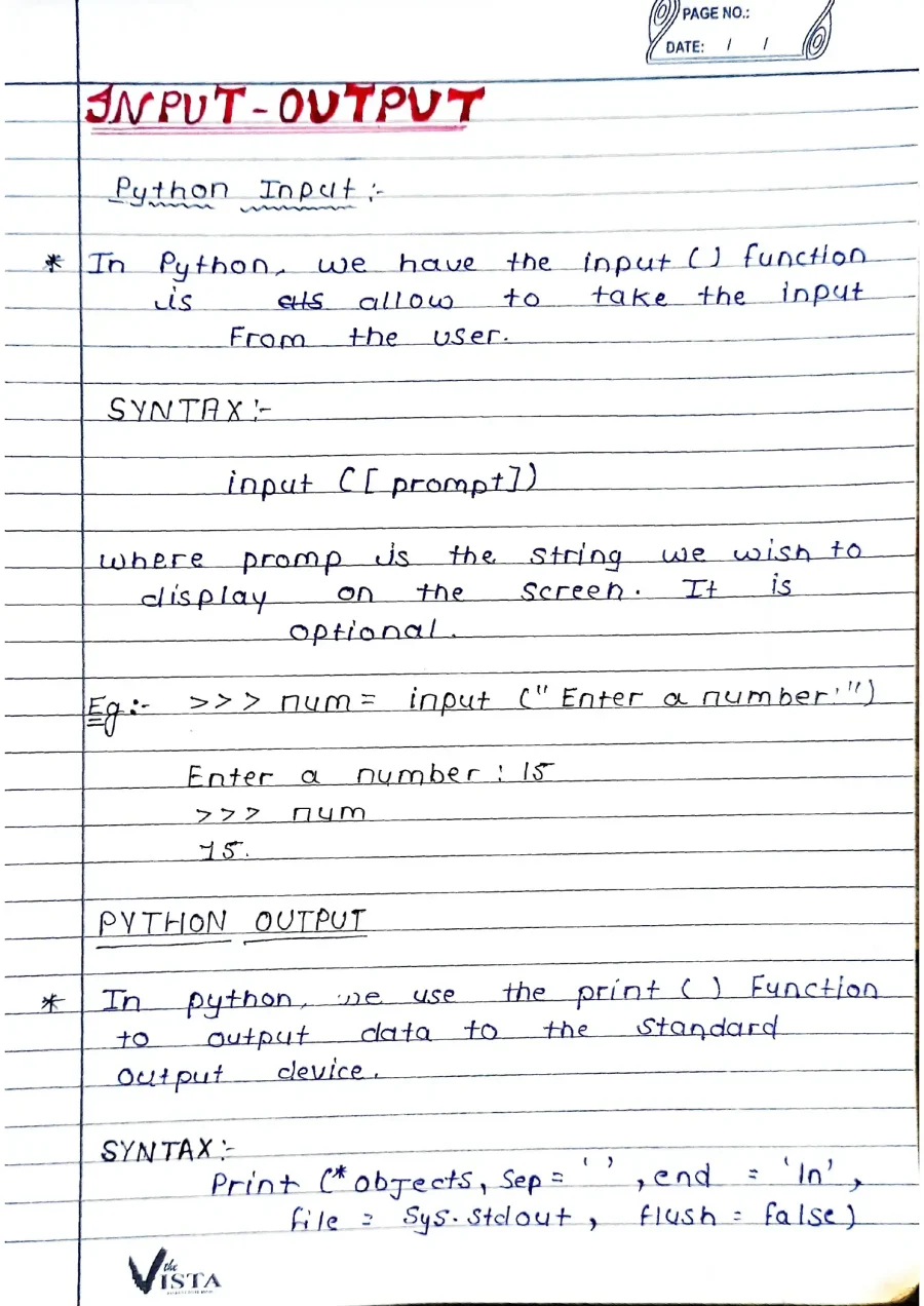 Python Colourful Handwritten Notes PDF - Image 3