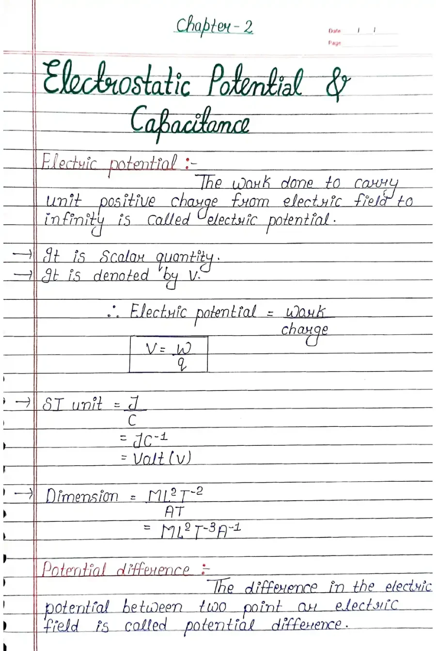 NEET Physics Handwritten Notes PDF Download (Topper's Handwritten Notes) - Image 4