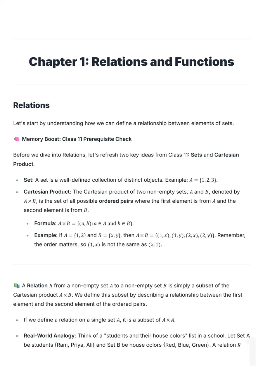 Class 12 Math Notes PDF Download 2025-2026 (Digital Handwritten Notes) - Image 2