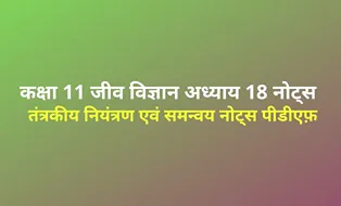 Neural Control and Coordination Notes in hindi