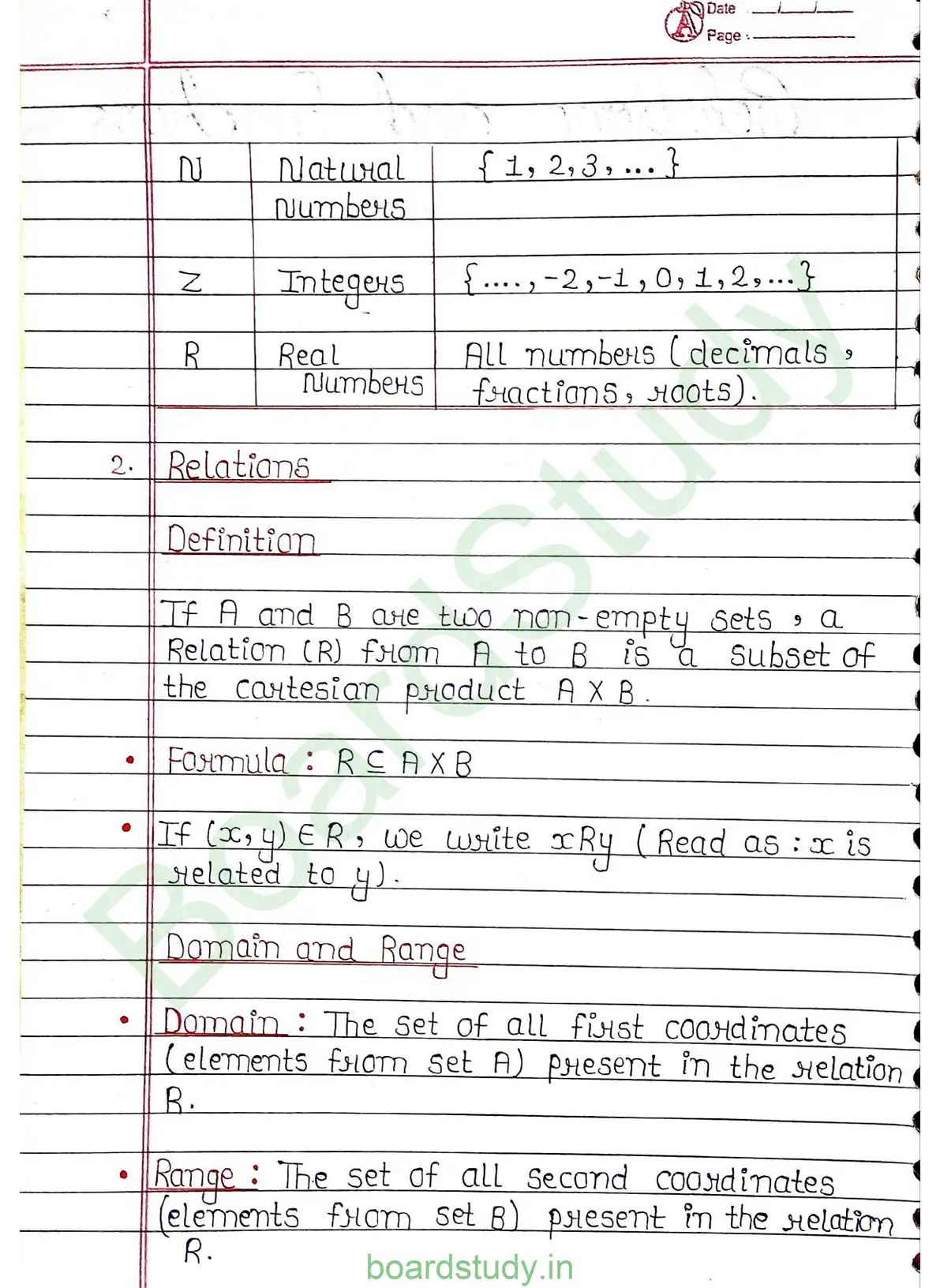 1. Relation Functions Notes PDF page 0002