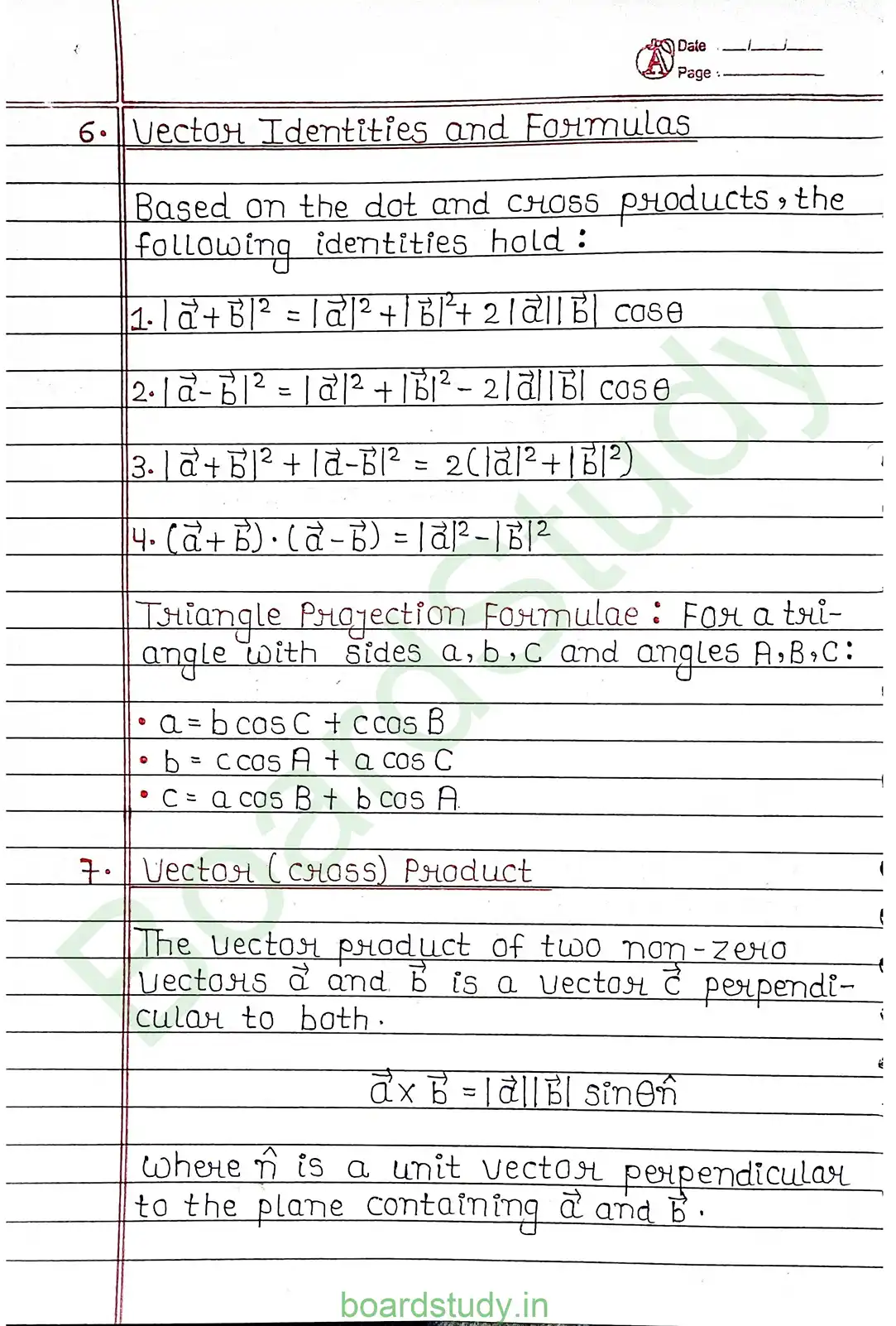 10. Vector Algebra page 0009