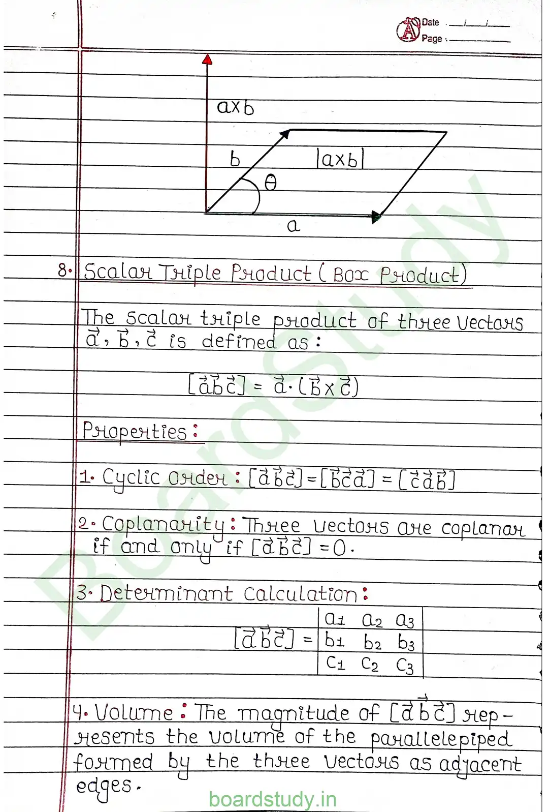 10. Vector Algebra page 0011