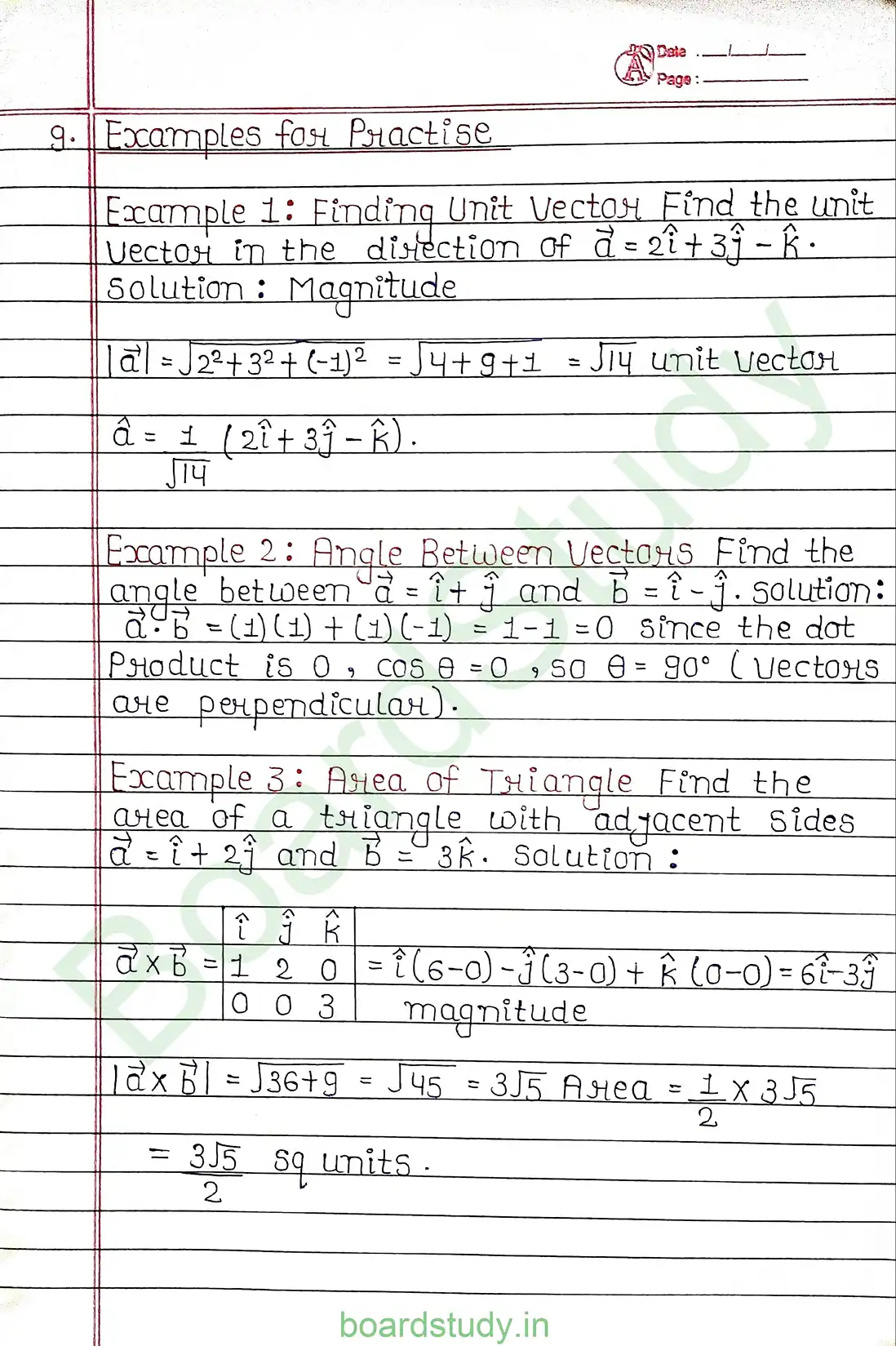 10. Vector Algebra page 0012 1