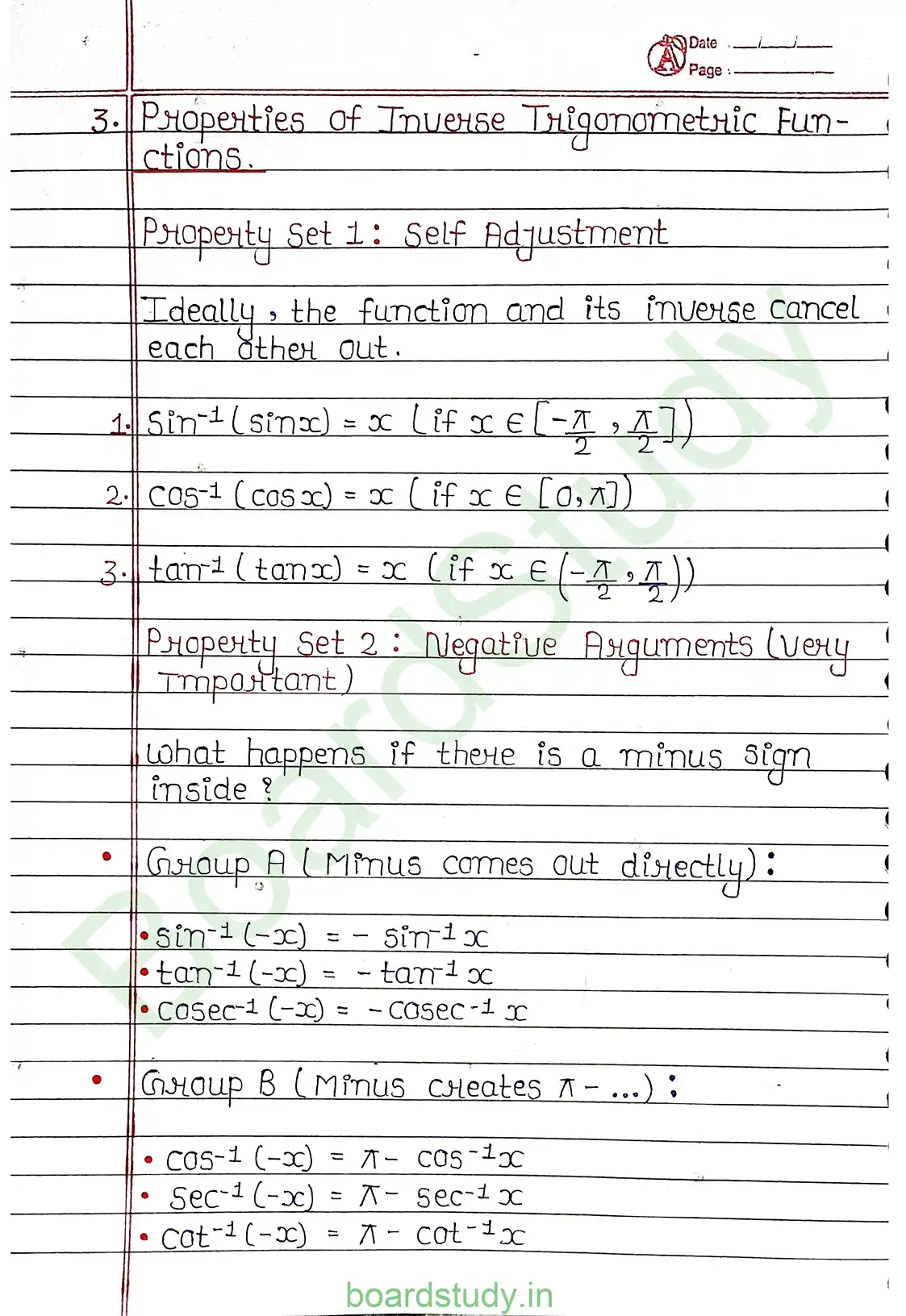 2. Inverse trigonometry functions page 0004