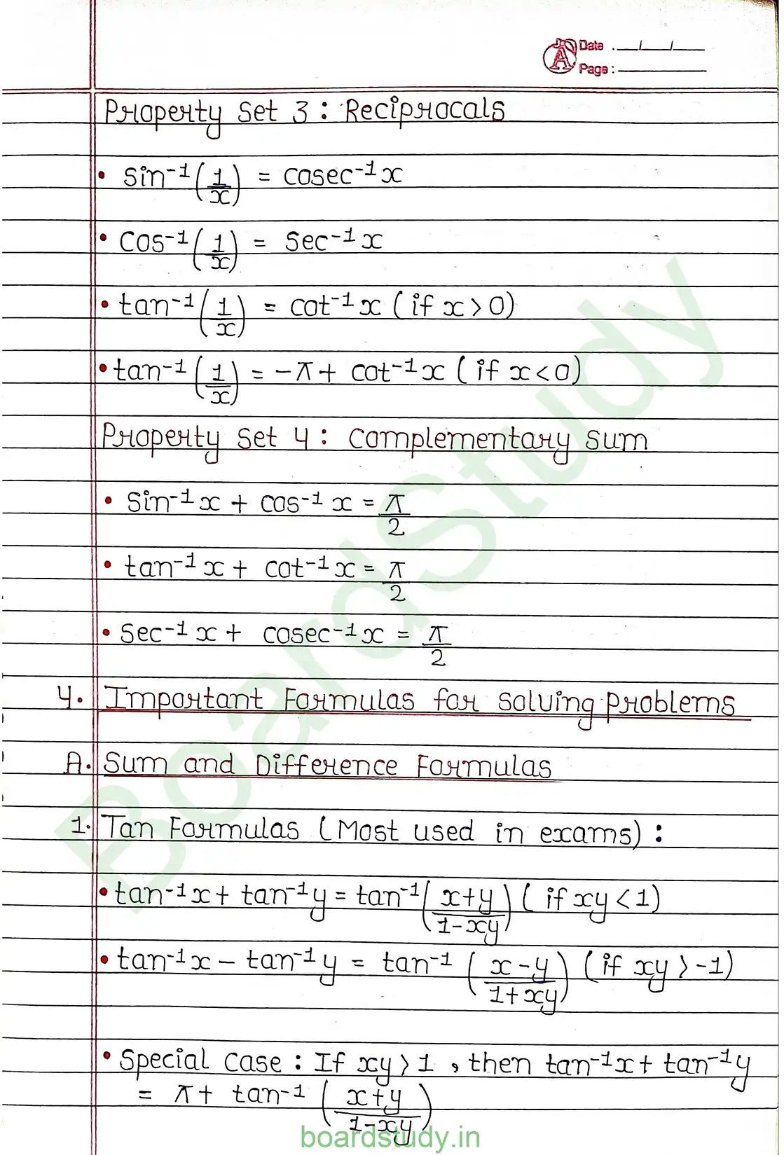 2. Inverse trigonometry functions page 0005