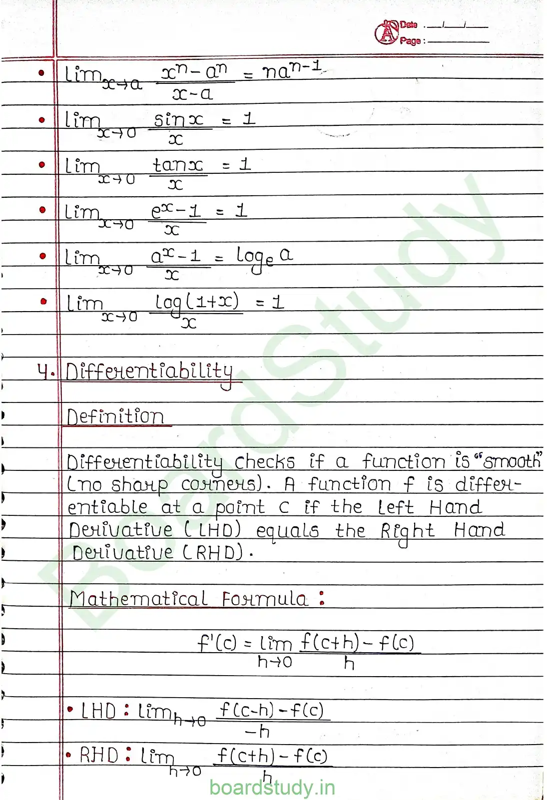 5. Continuity and differentiability page 0005