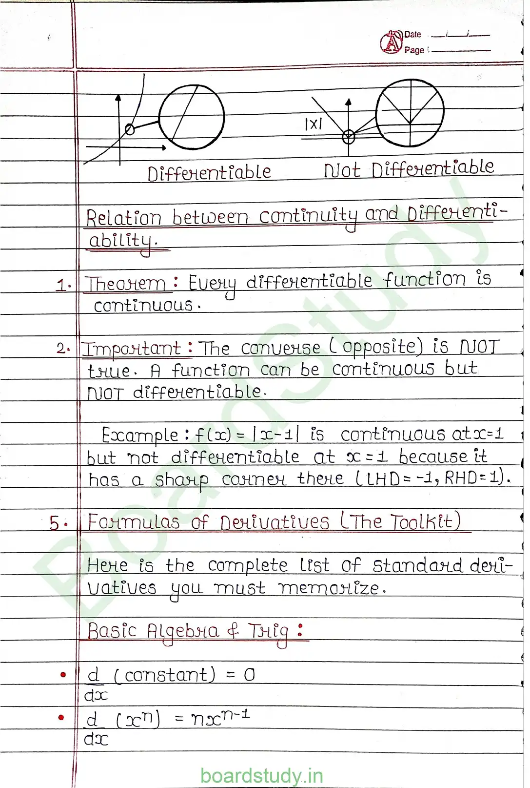 5. Continuity and differentiability page 0006