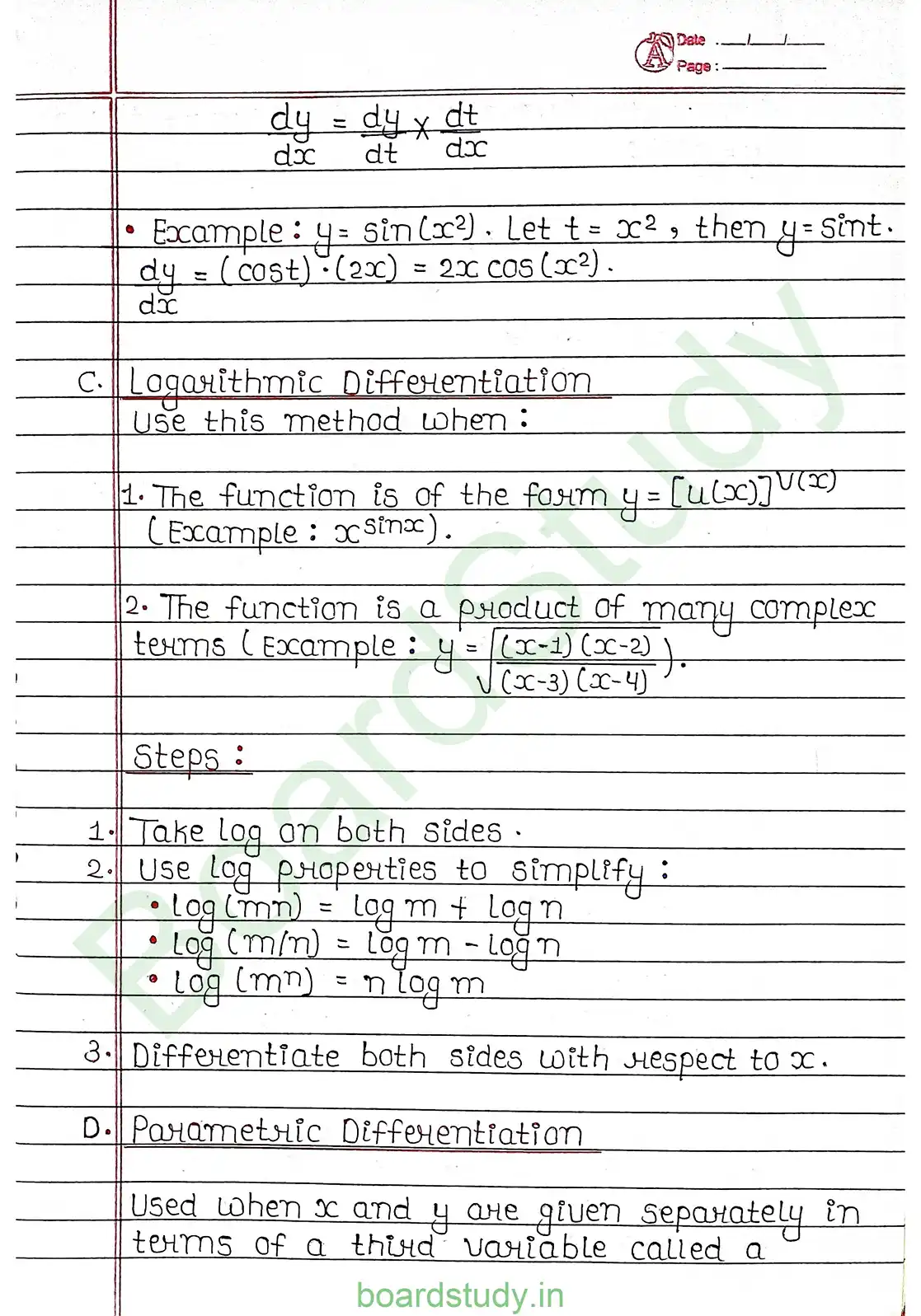 5. Continuity and differentiability page 0009