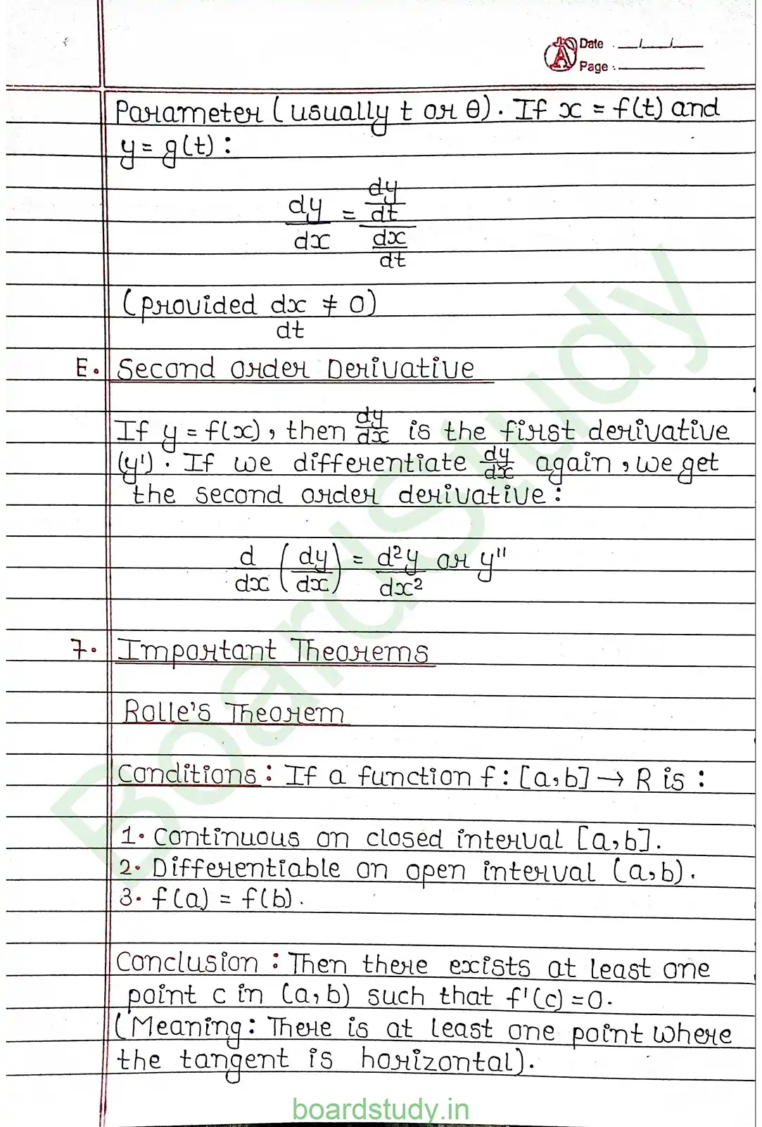 5. Continuity and differentiability page 0010