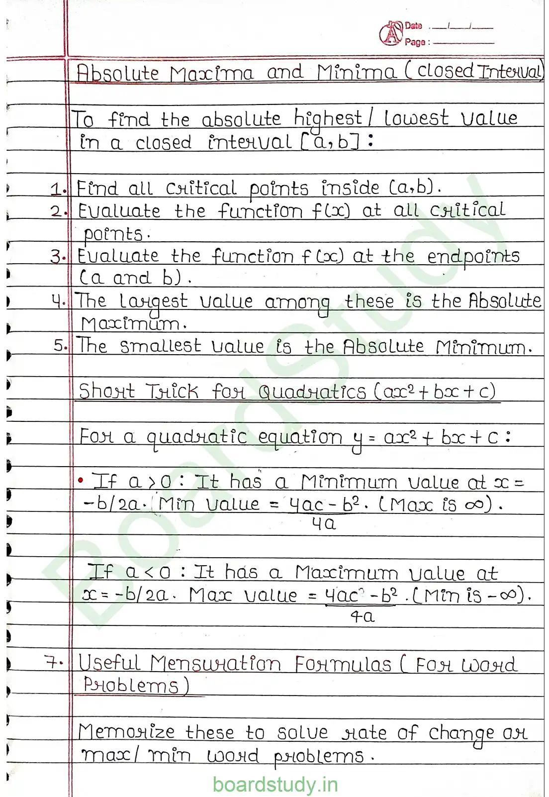 6. Application of derivatives page 0009