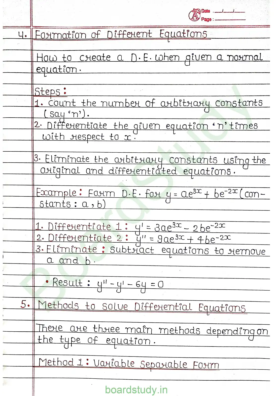 9. Differential Equation Calculus page 0005