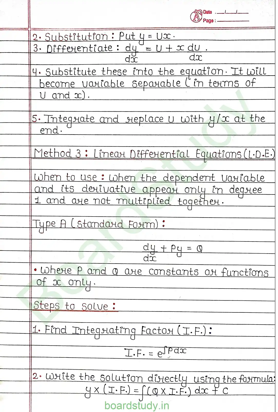 9. Differential Equation Calculus page 0007