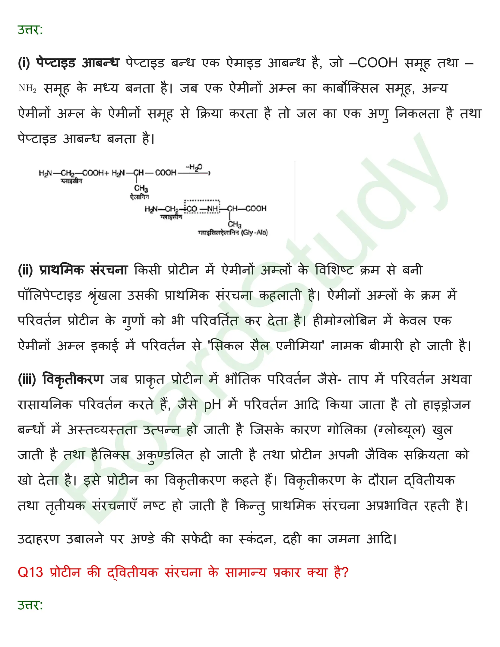 class 12 chemistry biomolecules solution in hindi page 0012