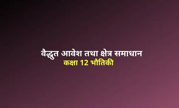 class 12 physics chapter 1 solutions in hindi