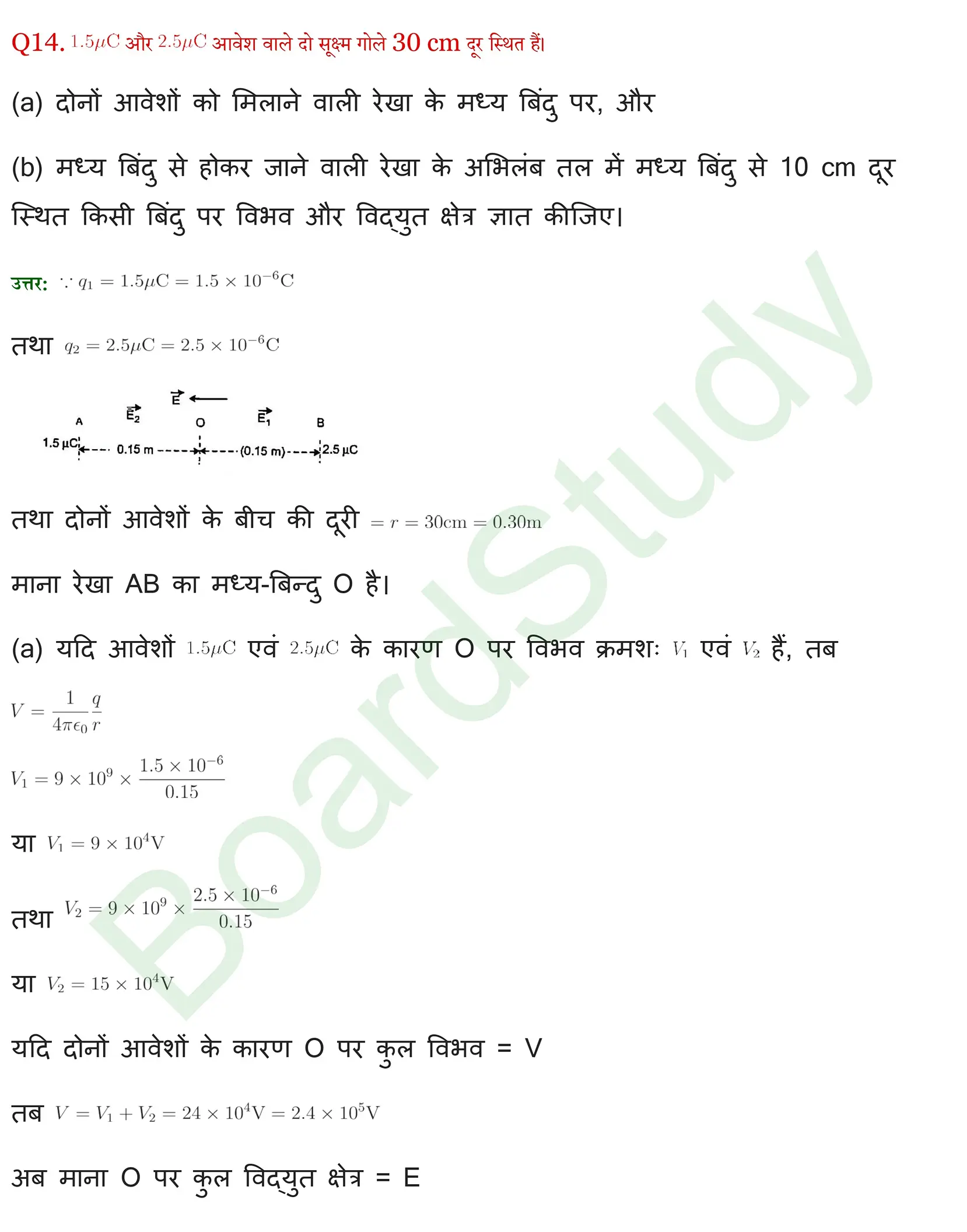 स्थिर विद्युतविभव एवं धारिता समाधान page 0020