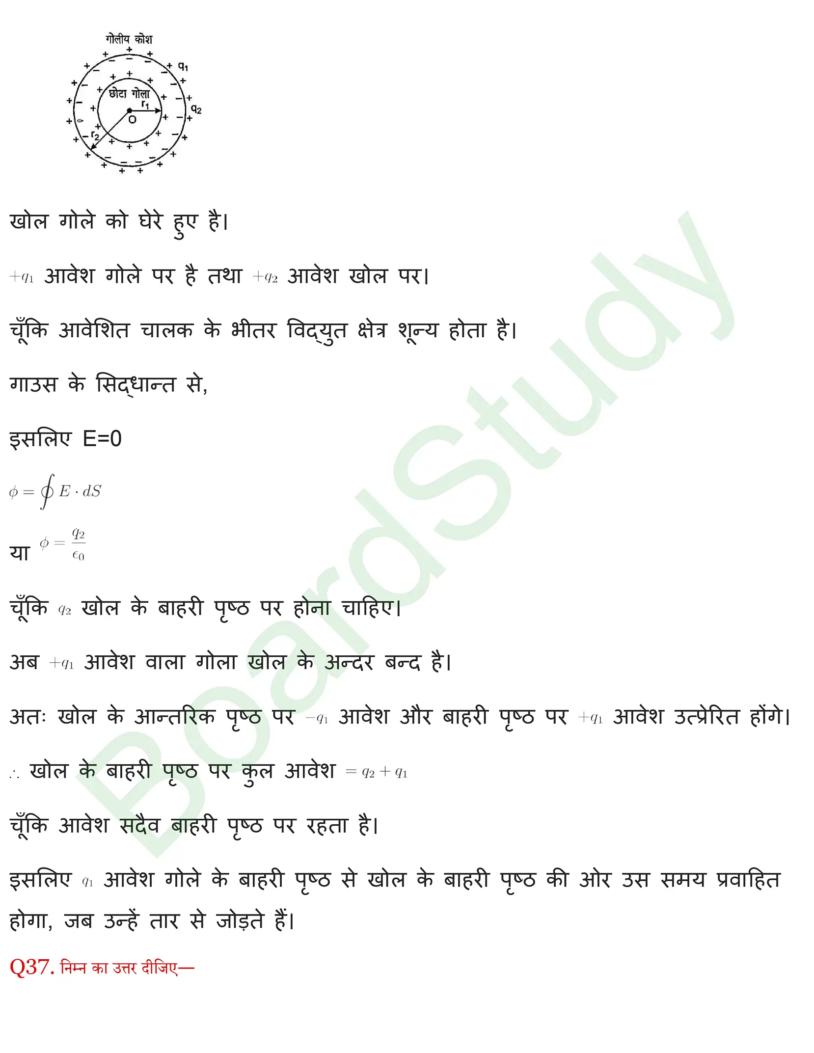 स्थिर विद्युतविभव एवं धारिता समाधान page 0071