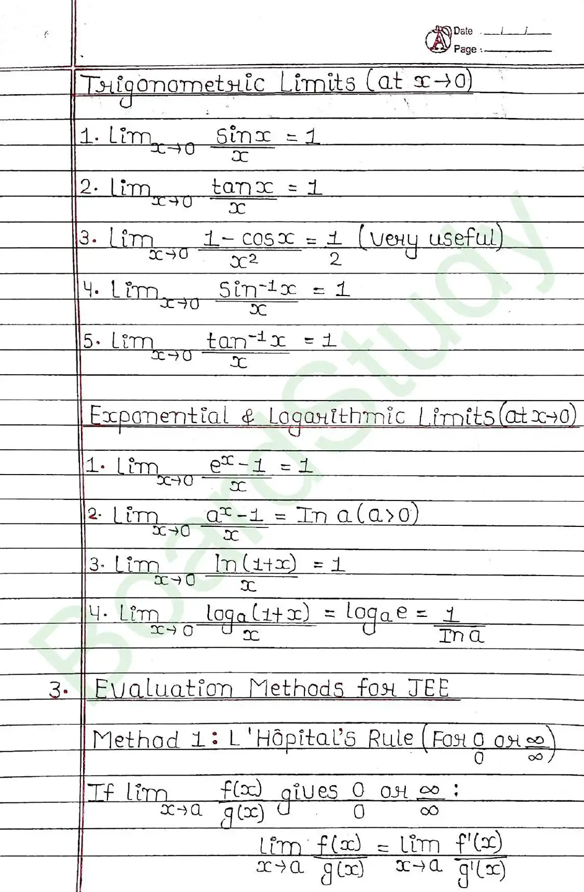Limits and Derivatives class 11 chapter 12 page 0002