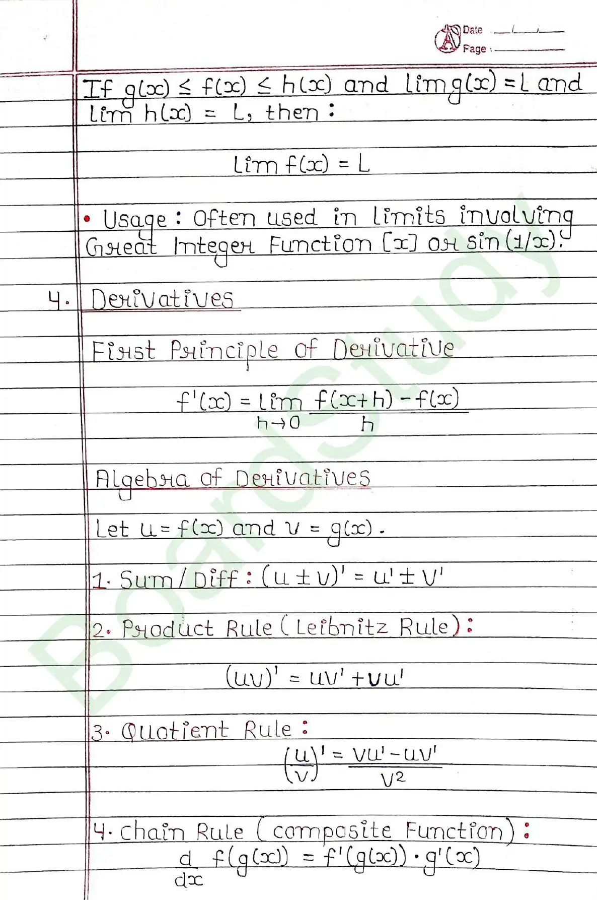 Limits and Derivatives class 11 chapter 12 page 0004
