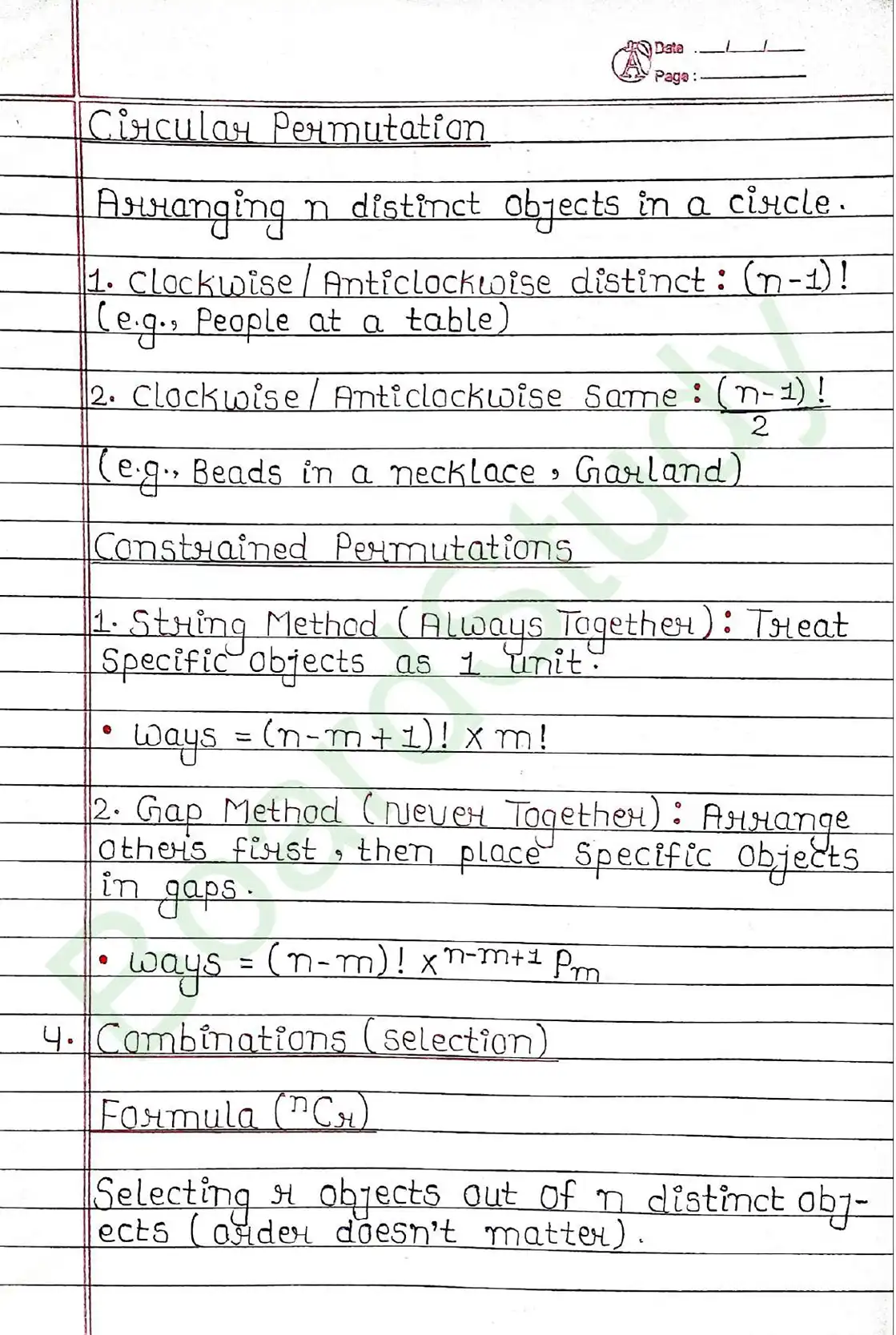 Permutations and Combinations class 11 chapter 6 page 0003