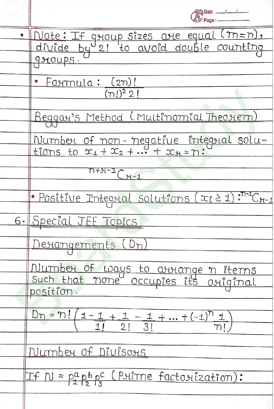 Permutations and Combinations class 11 chapter 6 page 0005