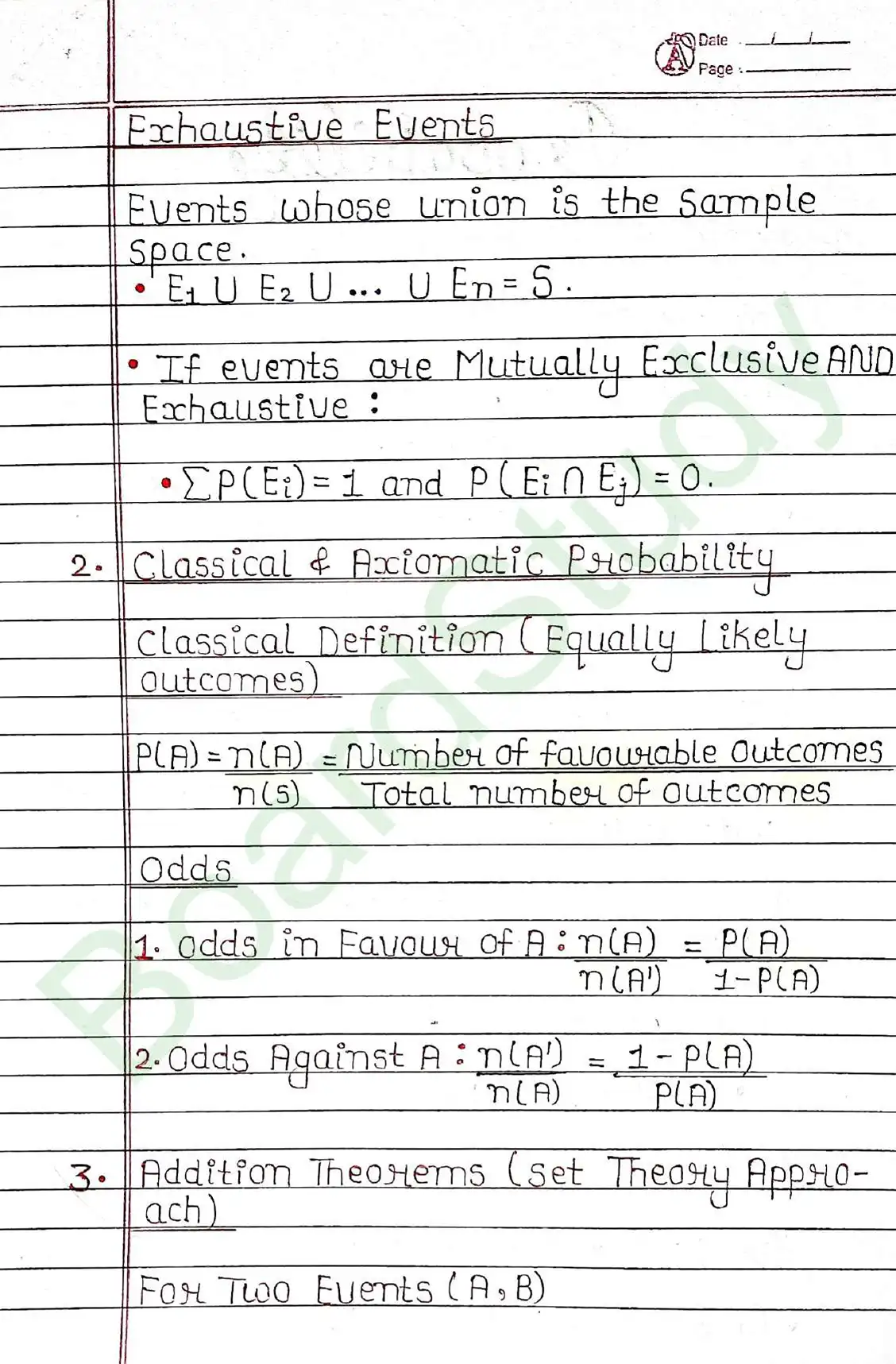 Probability class 11 chapter 14 page 0002