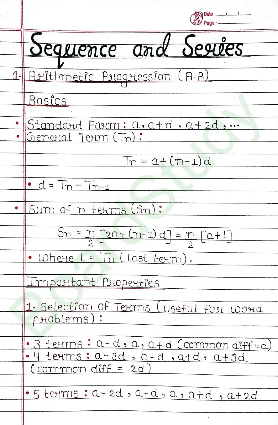 Sequences and Series class 11 chapter 8 page 0001