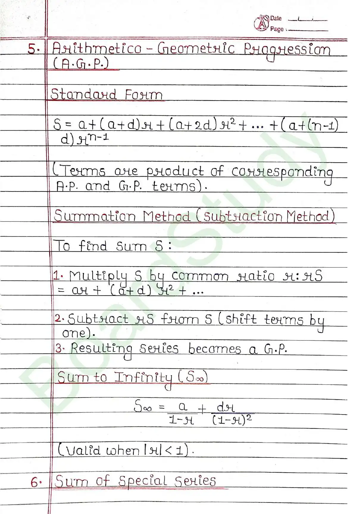 Sequences and Series class 11 chapter 8 page 0006